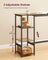 Bar Table Set with 2 Stools - 30L - Particleboard - Storage Shelves