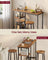 Bar Table Set with 2 Stools - 30L - Particleboard - Storage Shelves