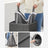 Laundry Basket - Linen-Look Fabric - Dark Grey - 85L Capacity with Magnetic Lid and Removable Liner Bag