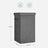 Laundry Basket - Linen-Look Fabric - Dark Grey - 85L Capacity with Magnetic Lid and Removable Liner Bag