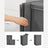 Laundry Basket - Linen-Look Fabric - Dark Grey - 85L Capacity with Magnetic Lid and Removable Liner Bag