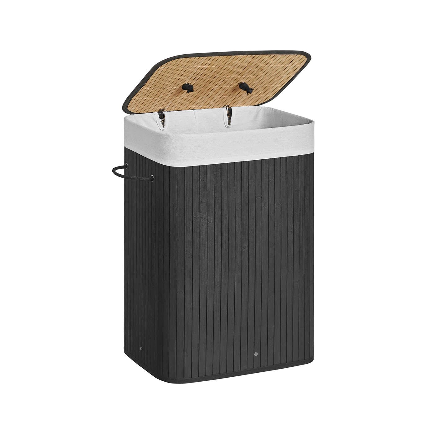 Foldable Laundry Basket - Bamboo - Natural - XL Capacity with Removable Washable Lining
