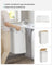 Laundry Basket - Bamboo - Cloud White - Foldable with 3 Handles
