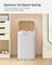 Laundry Basket - Bamboo - Cloud White - Foldable with 3 Handles