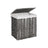 Laundry Hamper - Handwoven Rattan-Style - Grey - Lid & Removable Liner Bag
