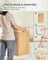 Laundry Basket - Bamboo - Natural - 95 L Capacity with Foldable Design and Removable Machine Washable Liner