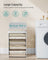 Laundry Hamper - Bamboo - Cloud White - Removable Lid with Handles