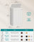 Laundry Hamper - Bamboo - Cloud White - Removable Lid with Handles