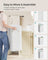 Laundry Hamper - Bamboo - Cloud White - Removable Lid with Handles