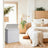 Bamboo Laundry Basket - 100 L - Grey - Lid and Removable Machine Washable with Handles