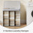 Bamboo Laundry Basket - 100 L - Grey - Lid and Removable Machine Washable with Handles
