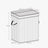 Bamboo Laundry Basket - 100 L - Grey - Lid and Removable Machine Washable with Handles