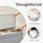 Bamboo Laundry Basket - 100 L - Grey - Lid and Removable Machine Washable with Handles
