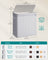 Laundry Hamper - Bamboo - Dove Grey - Removable and Machine Washable with Lid and Handles