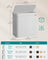 Laundry Hamper - Bamboo - Cloud White - Removable and Machine Washable with Handles