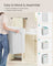 Laundry Hamper - Bamboo - Cloud White - Removable and Machine Washable with Handles