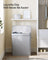 Laundry Hamper - Bamboo - Grey - 100L with Lid and Handles