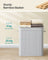 Laundry Hamper - Bamboo - Grey - 100L with Lid and Handles