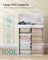 Laundry Hamper - Bamboo - White - 100L with Lid and Handles