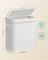 Laundry Hamper - Bamboo - White - 100L with Lid and Handles