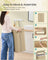Laundry Basket - Bamboo - Natural - 90 L with Removable Liner and Lid