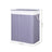 Laundry Hamper - Fabric - Distressed Grey - With Lid