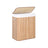 Laundry Hamper - Bamboo - Distressed Grey - Removable Lid and Liner Bag