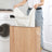 Laundry Hamper - Bamboo - Distressed Grey - Removable Lid and Liner Bag