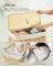 Laundry Basket - Bamboo - Natural - Foldable with Removable and Machine Washable Liner