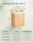Laundry Basket - Bamboo - Natural - Foldable with Removable and Machine Washable Liner