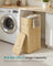 Laundry Basket with Lid - 60L - Bamboo - Collapsible
