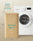 Laundry Basket with Lid - 60L - Bamboo - Collapsible