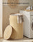 Laundry Basket with Lid - 90L - Bamboo - Collapsible