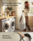 Laundry Basket with Lid - 90L - Bamboo - Collapsible