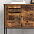 Storage Cabinet - Engineered Wood - Rustic Brown and Black - 2 Drawers