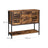 Storage Cabinet - Engineered Wood - Rustic Brown and Black - 2 Drawers