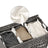 Handwoven Laundry Basket - Rattan - Grey - Features 3 Separate Compartments with Lid and Removable Liner Bags