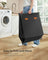 Laundry Hamper - Fabric - Ink Black - 40.9 Gal. Collapsible 4-Section Clothes Organizer with Labels