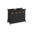 Laundry Hamper - Fabric - Ink Black - 4-Section Design with X-Frame