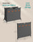 Laundry Hamper - Fabric - Slate Grey - 4 Sections with Collapsible X-Frame