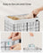 Collapsible Laundry Basket - 50L - Metal Wire Frame - Removable and Washable Liner
