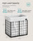 Collapsible Laundry Basket - 50L - Metal Wire Frame - Removable and Washable Liner