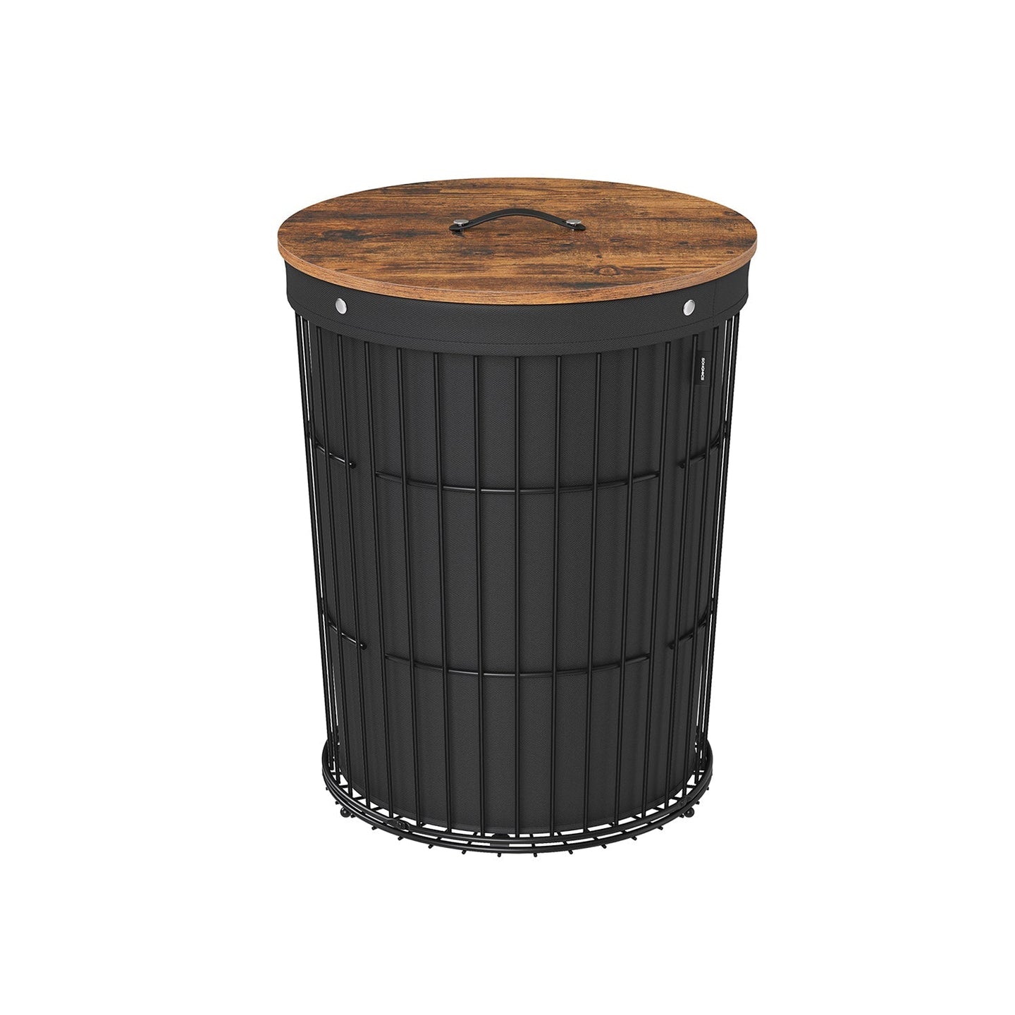 Round Laundry Hamper - Fabric - Ink Black - Versatile with Removable Liner