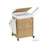 Laundry Basket - Rattan-Style - Natural - 3 Compartments with Lid and Removable Liner