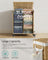Laundry Basket - Rattan-Style - Natural - 3 Compartments with Lid and Removable Liner