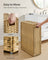 Slim Laundry Basket - Synthetic Rattan - Goose Yellow - 55L Capacity with Lid and Handles