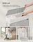 Slim Laundry Basket - Synthetic Rattan - Cloud White - Foldable with Lid and Handles