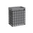 Collapsible Laundry Basket - Metal Wire Frame - Ink Black and Slate Grey - Removable and Washable Liner