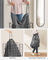 Collapsible Laundry Basket - Metal Wire Frame - Ink Black and Slate Grey - Removable and Washable Liner