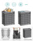 Collapsible Laundry Basket - Metal Wire Frame - Ink Black and Slate Grey - Removable and Washable Liner
